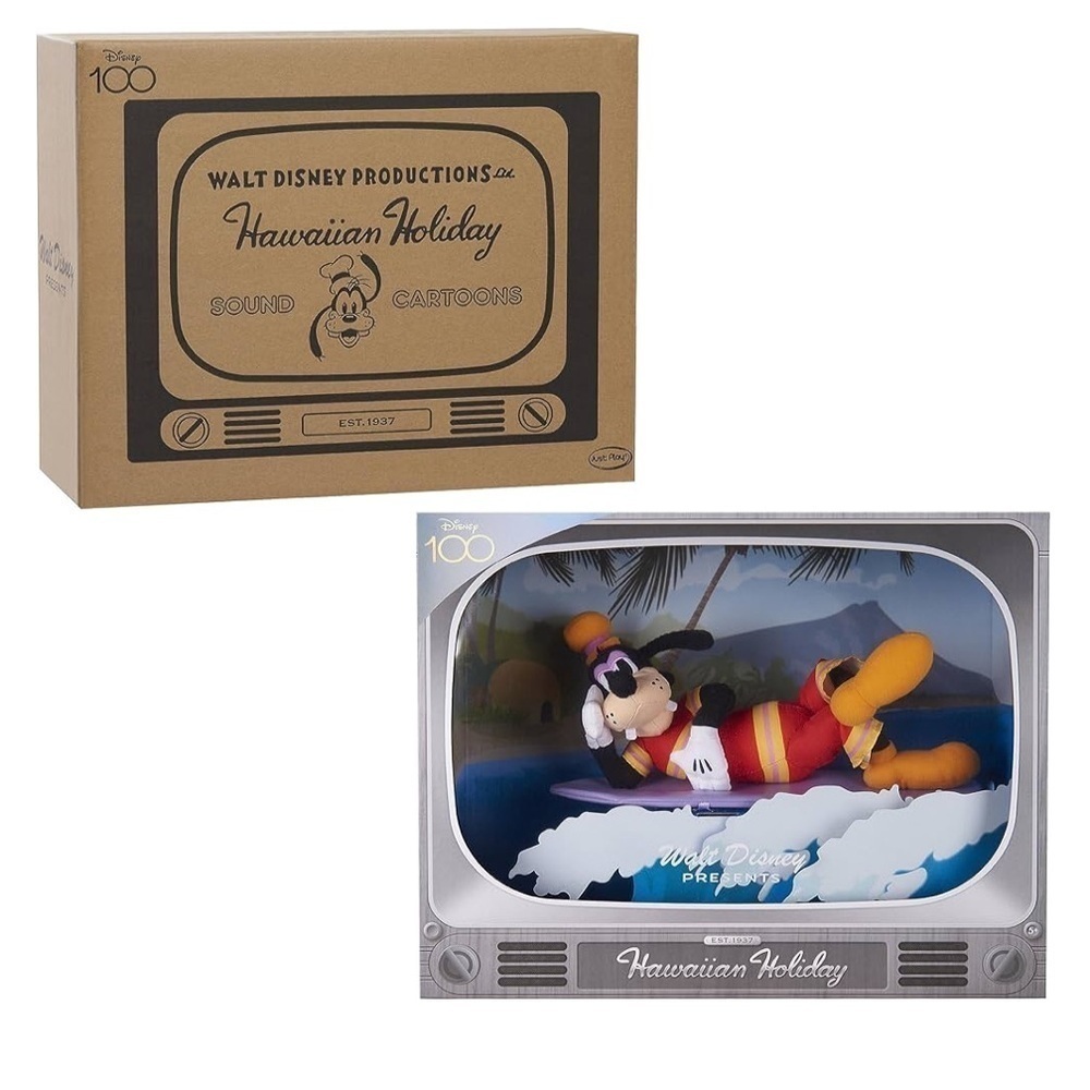 Disney 100 Walt Presents Hawaiian Holiday Goofy Collectible Plush Stuffed Animal